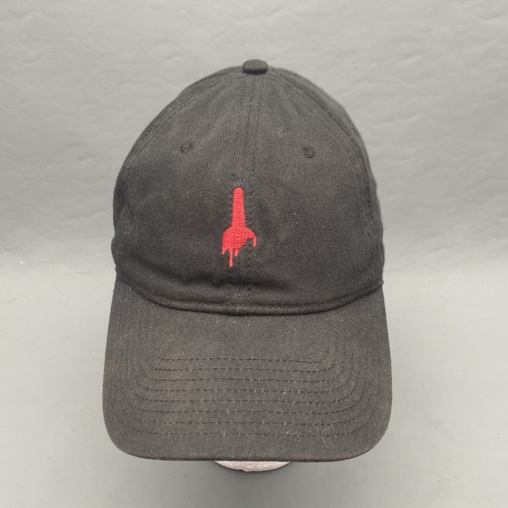 Makers Mark Bourbon Hat Black Strapback Red Wax Drip Logo Cap